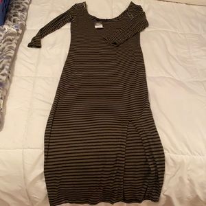 Long stripped dress